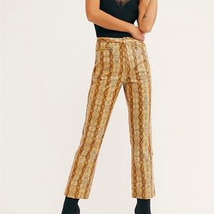 Free People Vegan Snakeskin Pants- “Wild Horses Vegan Pant”